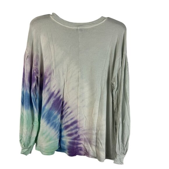 Crown & Ivy Womens Long Sleeve Pullover Tie-Dye Top Size S - Picture 2 of 5